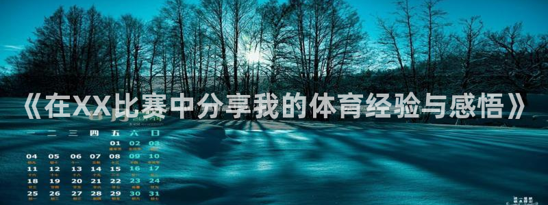 77体育：《在XX比赛中分享我的体育经验与感悟》